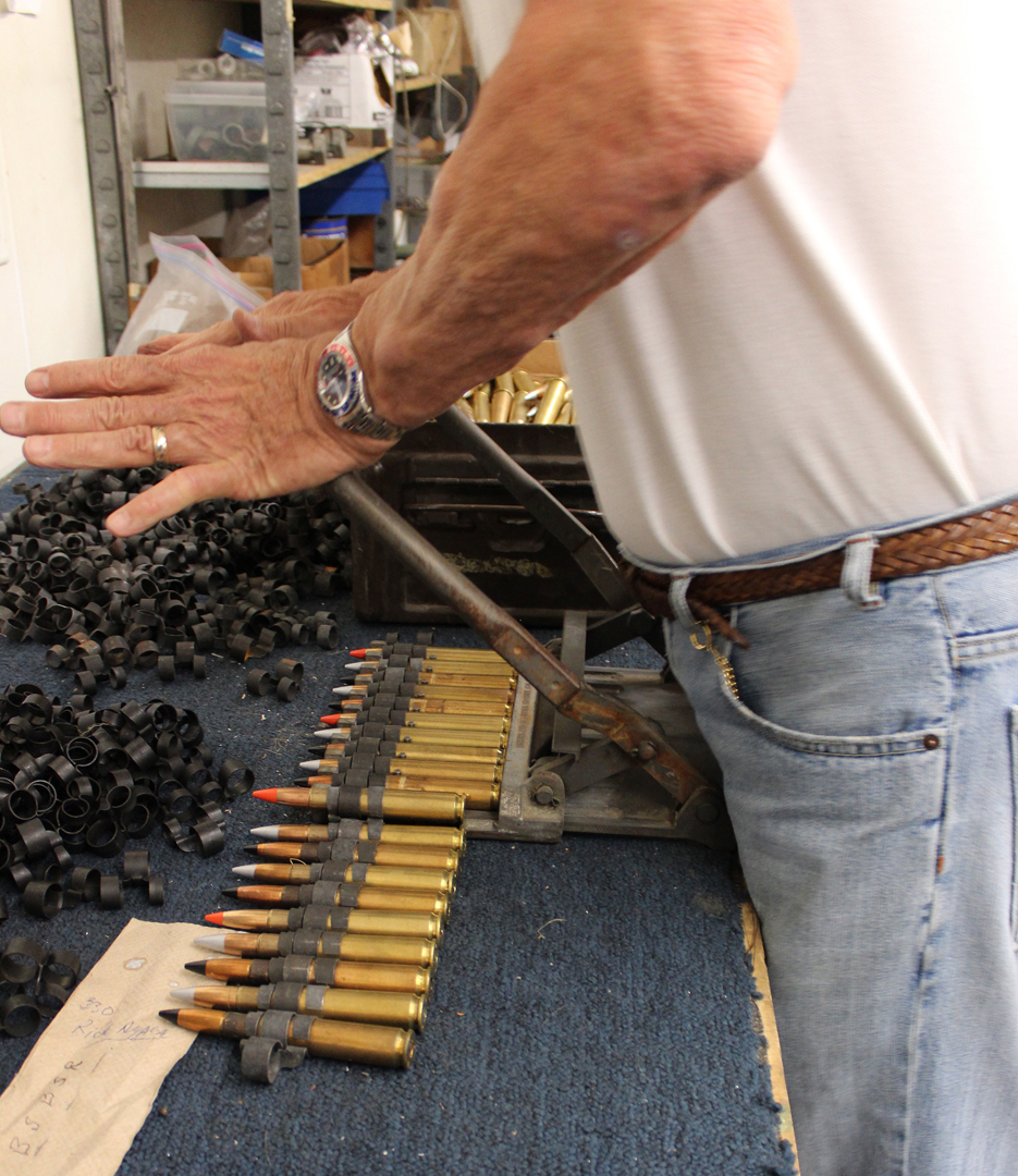 XP-82 Twin Mustang - April 2016 - Restoration Update 13 Pressing the linker. (photo via Tom Reilly)