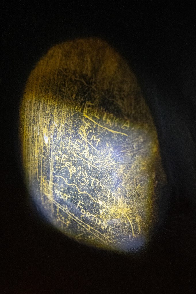 The Smith Family de Havilland Mosquito and its link to RAF East Fortune 11 Prop blade graffiti