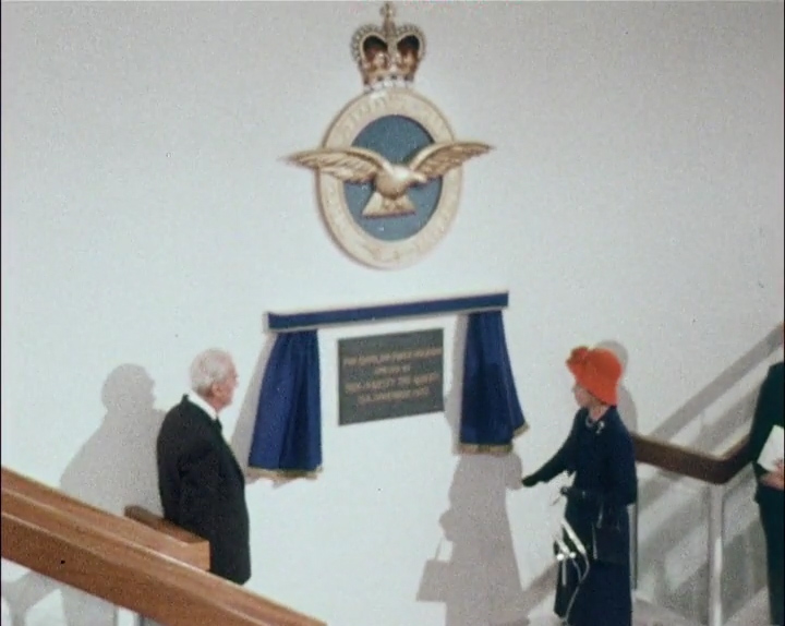 RAF Museum Honors Her Late Majesty Queen Elizabeth II With Artifacts for Adoption 10 Queen opening the Museum Film 3