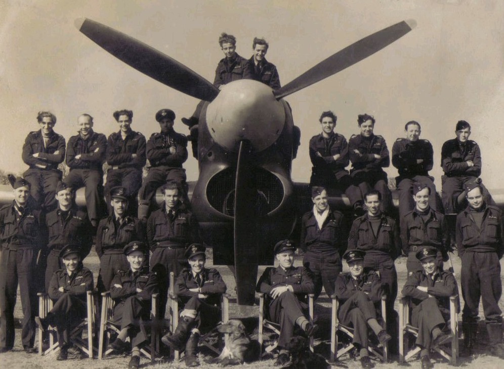 Hawker Typhoon Preservation Group Achieves Major Milestone 15 R G Worthington Far right standing