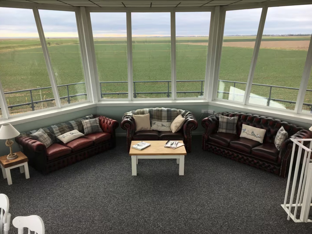 Former RAF Wainfleet Control Tower Transformed into One-of-a-Kind Aviation-Themed Airbnb 10 RAF Control tower on the old RAF Wainfleet
