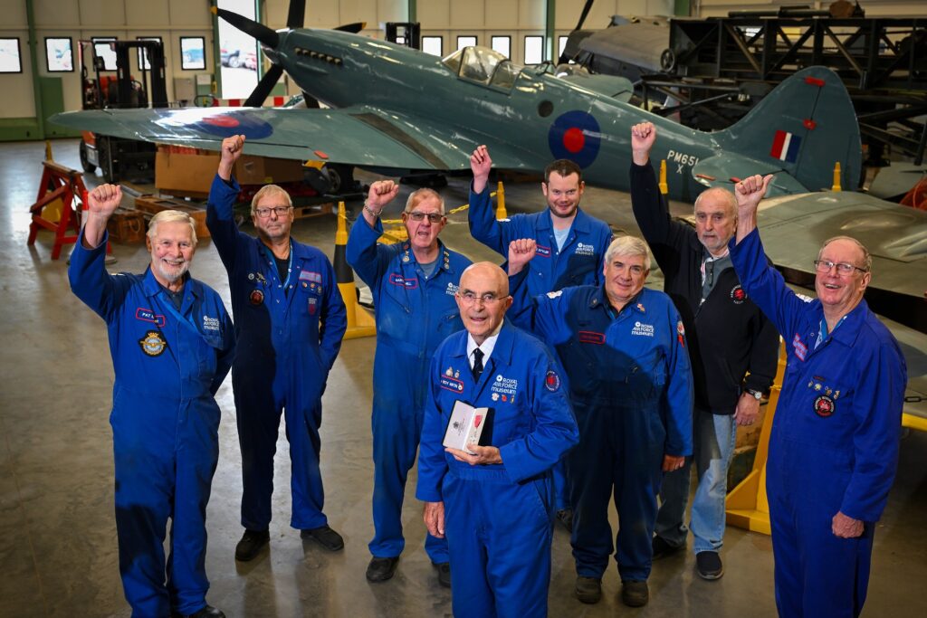 RAF Museum Volunteer Awarded MBE for 50 Years’ Service to Heritage 11 RAF Museum Volunteer Roy Martin celebrates MBE with his fellow engineering Volunteers