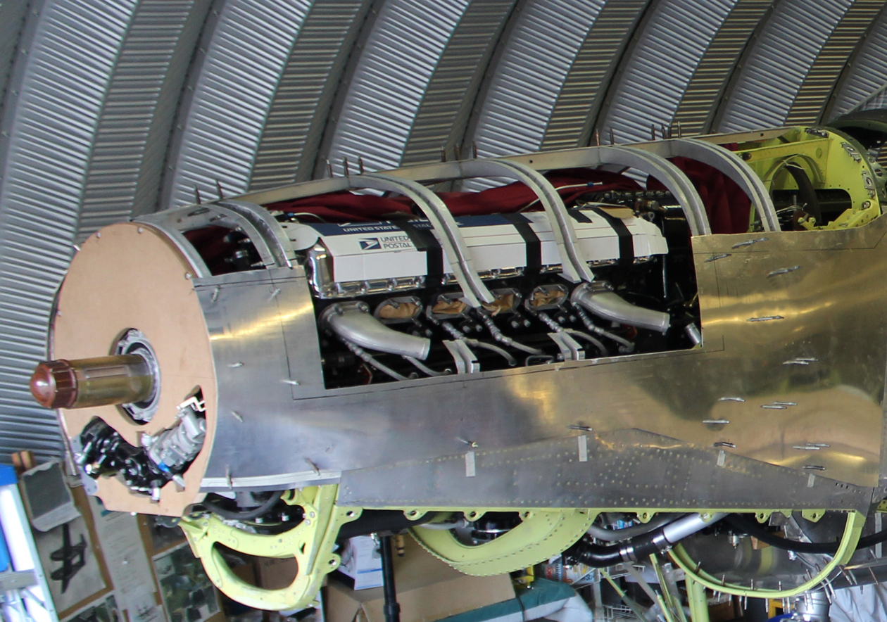 XP-82 Twin Mustang - May 2016 - Restoration Update 11 The right hand fuselage forward cowling during construction. (photo via Tom Reilly)