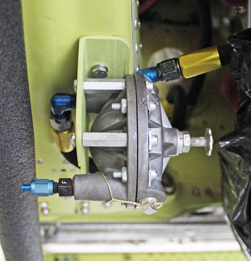 XP-82 Twin Mustang - November 2015 - Restoration Update 20 The Right Hand pressure sender unit installation. (photo via Tom Reilly)