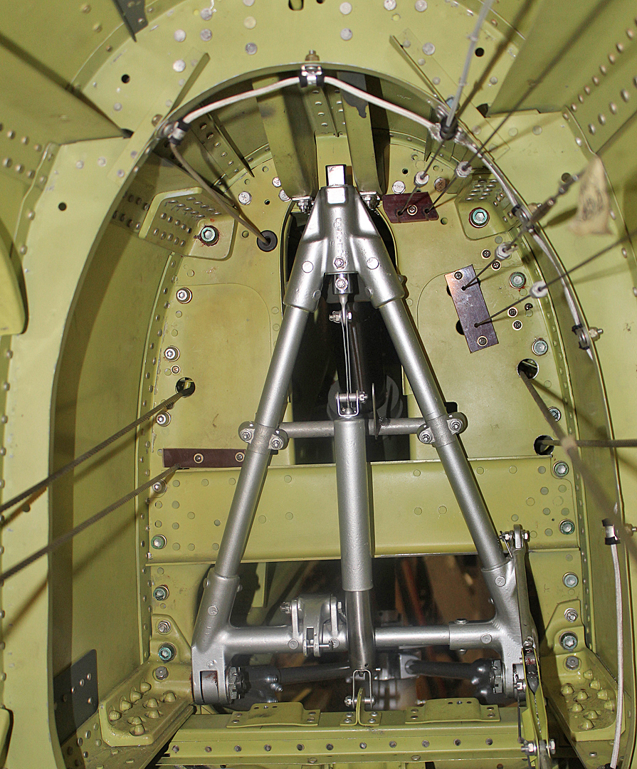 XP-82 Twin Mustang - April 2016 - Restoration Update 20 The right-hand tail wheel retract arch. (photo via Tom Reilly)