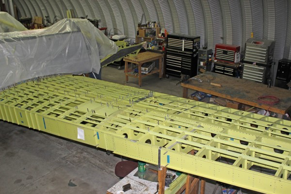 XP-82 Restoration December Update 11 Right Hand Wing