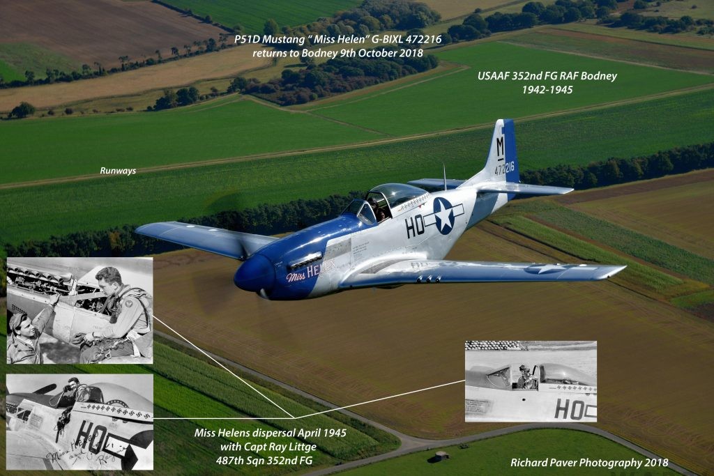 Then and Now: A Return to Bodney with 352nd FG Mustang 'Miss Helen' 19 RHP 6183 final LR