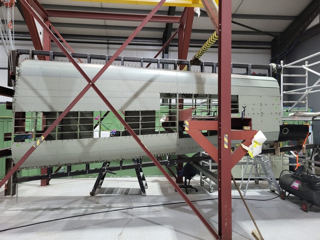 Lancaster NX611 ‘Just Jane’ – Restoration Update 240 and 241 17 Rear fuselage of NX611 looking far more complete