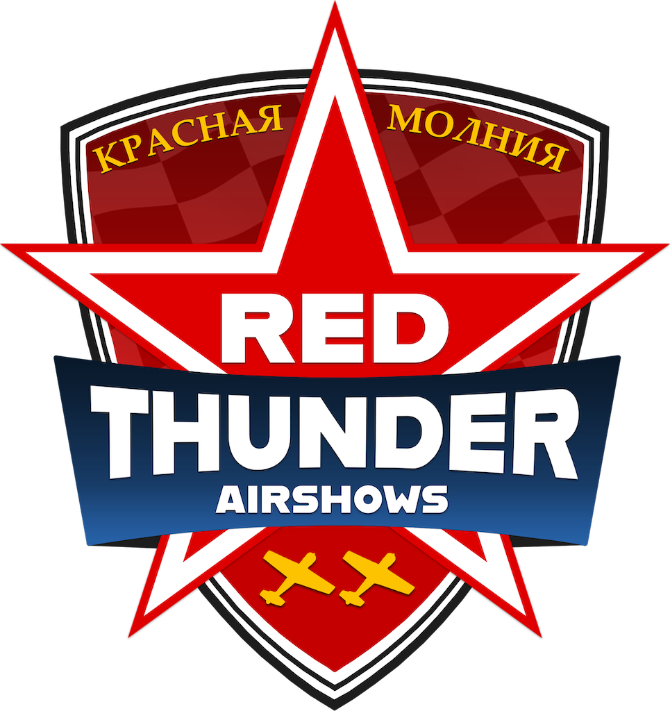 Red Thunder Airshows Partners with AeroLEDs for 2025 Air Show Season 14 Red Thunder Airshows Logo