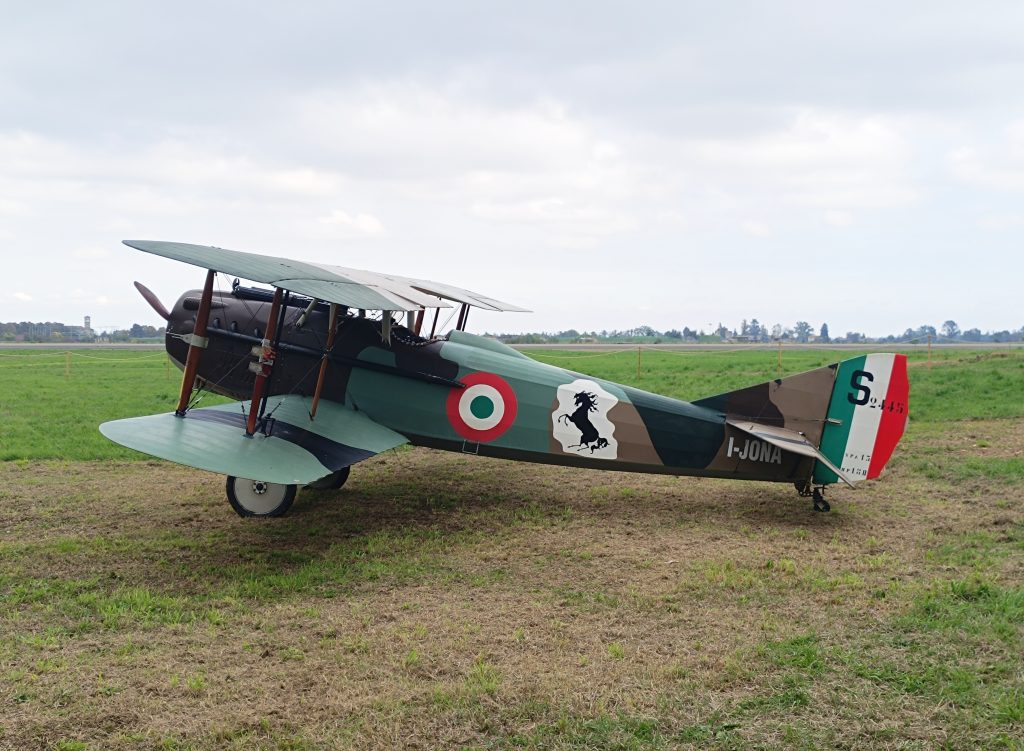 Francesco Baracca: The Italian WWI Ace Who Gave Ferrari Its Horse 13 Replica of Francesco Baraccas Spad XIII Piacenza San Damiano Airport 2024