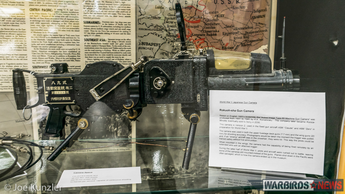Heritage Flight Museum – June Fly Day Report 14 Rokuoh-sha Gun Camera belonging to the HFM.(photo by Joe Kunzler)