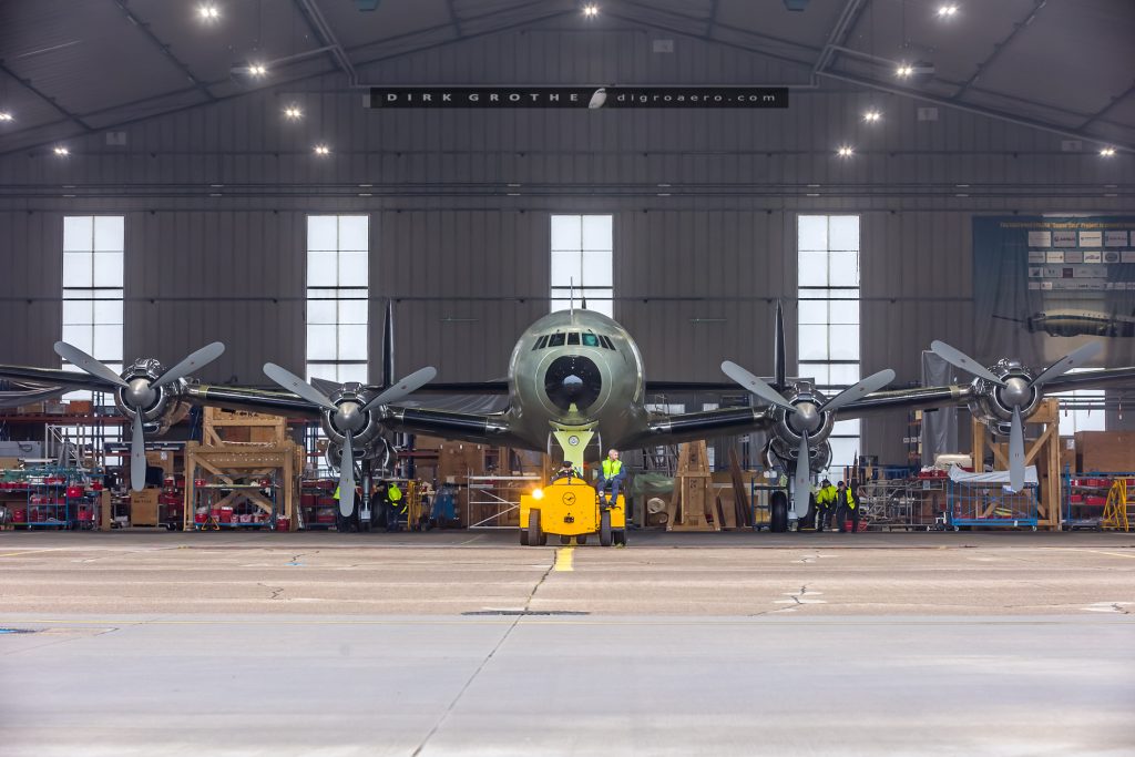 Lufthansa Celebrates The Roll-Out of Lockheed L-1649A "Super Star" 17 Rollout of the Lockheed L 1649A Super Star at LH Technik Hamburg today