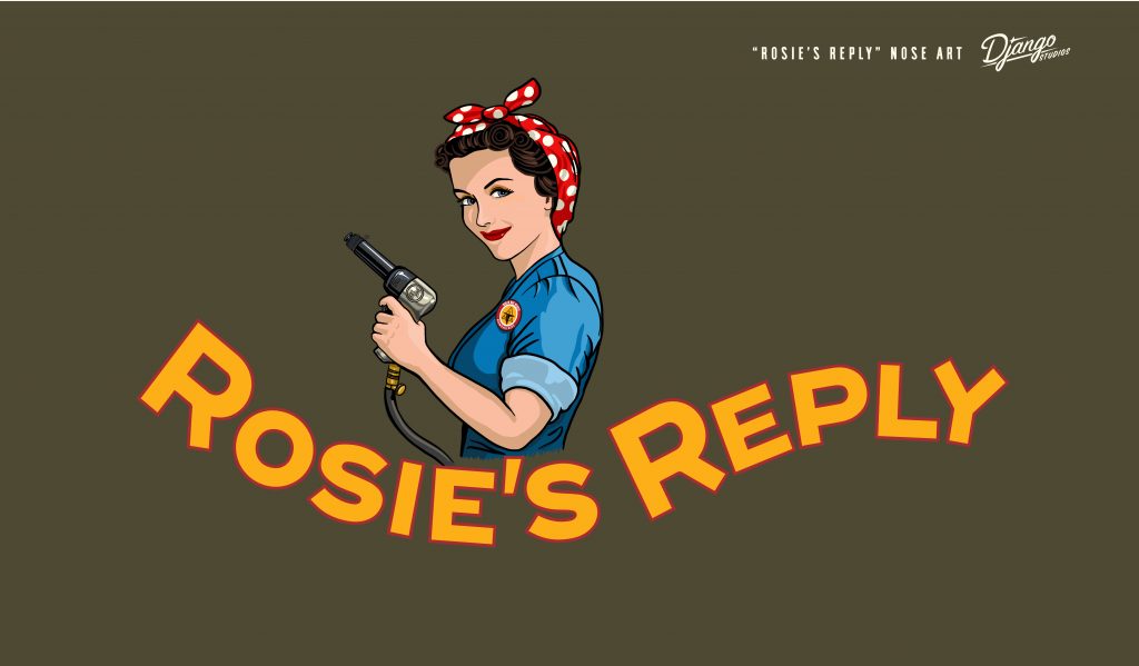 Yankee Air Museum’s B-25 Becomes 'Rosie's Reply' 13 Rosies Reply Nose Art Final 01