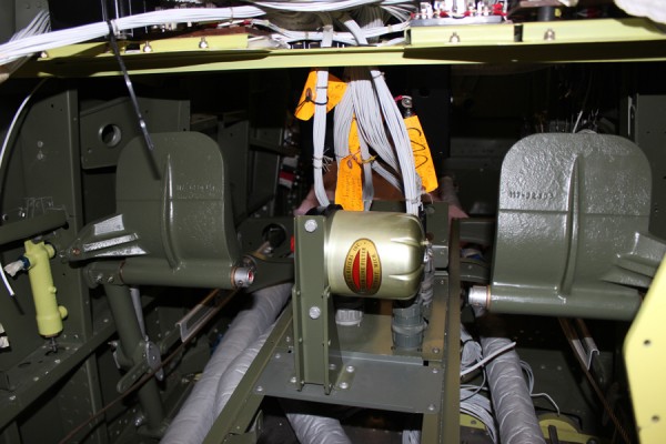 XP-82 Twin Mustang Restoration - March 2014 Update 19 The left-hand set of rudder pedals installed, and with cables attached. (photo via Tom Reilly)