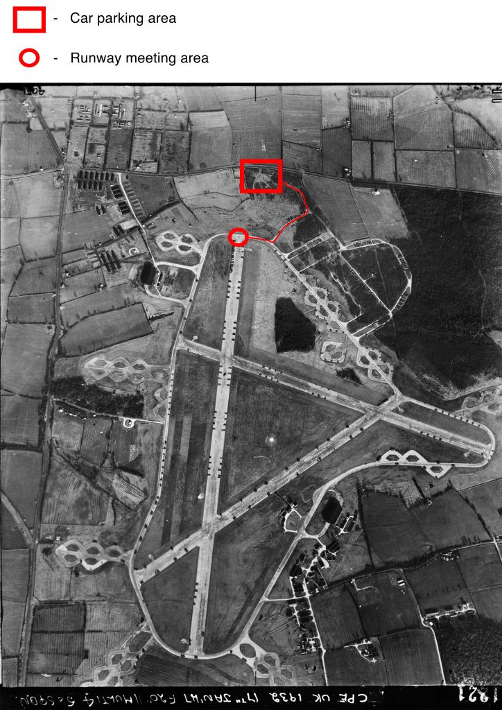 D-Day Pathfinder Pilot Returns to British WWII Airbase 13 Runway map with meeting points
