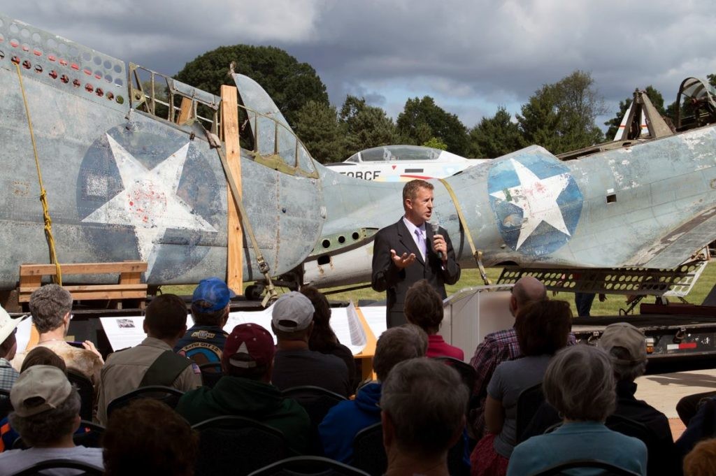 Air Zoo Achieves Major Milestone in SBD-2P & F-117 Nighthawk Restorations 10 SBD Arrival