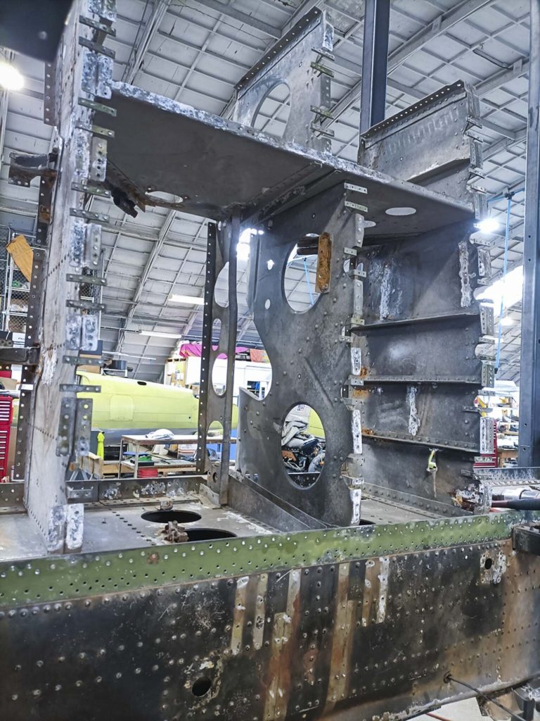 Military Aviation Museum SBD-5 Dauntless – Restoration Update 12 SBD Wing Center Section Interspar Ribs Spars 2 3 01small 1536x2048 1