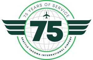 75 Years of Seattle-Tacoma International Airport Celebrated During Museum Of Flight Program 10 SEA 75 Logo