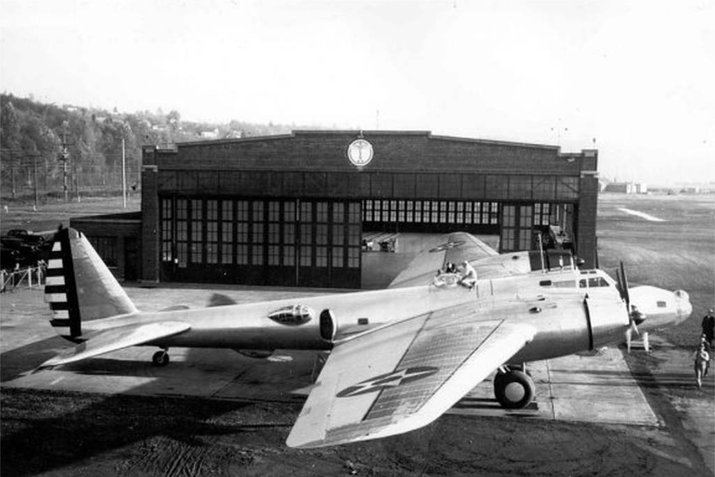 Today in Aviation History: First Flight of the Boeing XB-15 11 SThe Boeing Model 294 XB 15 at Boeing Field Seattle Washington circa 1937. The Boeing Company