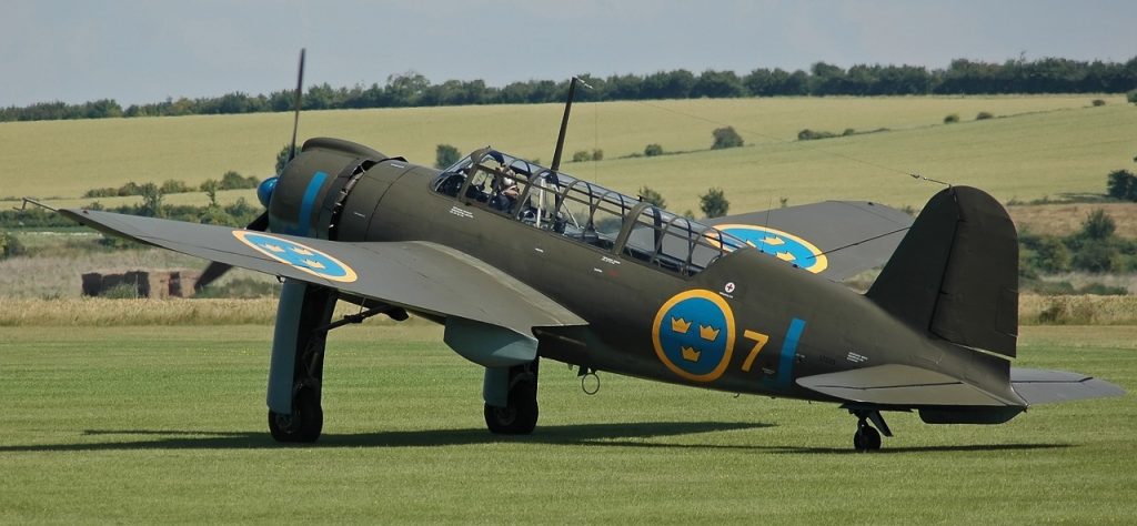 Today in Aviation History: First Flight of the Saab 17 14 Saab B 17A flown by the Swedish Air Force Museum. A second B 17 is displayed in the museum