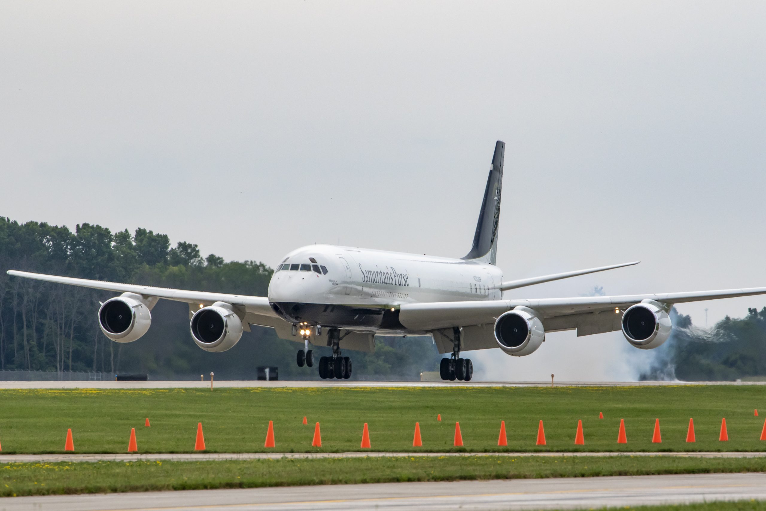 Samaritan’s Purse Retires Historic Douglas DC-8 as Boeing 767 Enters Service 11 Samaritans Purse DC 8 Arrival AirVenture 2021 2 scaled