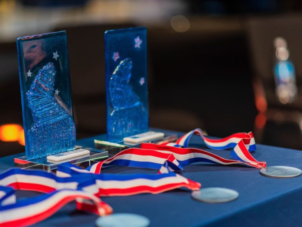 Air Zoo Aerospace & Science Center to Host Annual Science Innovation Awards and 2025 Michigan Aviation Hall of Fame Induction 11 Science Innovation Hall of Fame Awards trophies and Michigan Aviation Hall of Fame medals await presentation. Photo courtesy of the Air Zoo