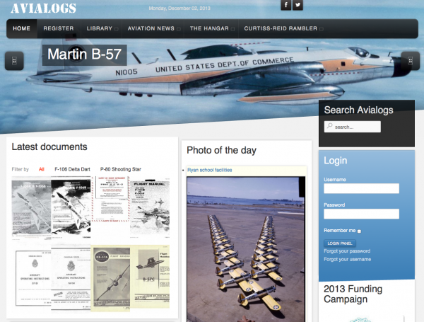 Avialogs.com, The Largest Online Aviation Library Partners Up With Warbirds News 10 The home page of Avialogs.com
