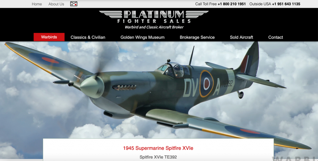 Platinum Spotlight: 1945 Supermarine Spitfire XVIe 12 Screen Shot 2021 04 10 at 4.58.49 PM