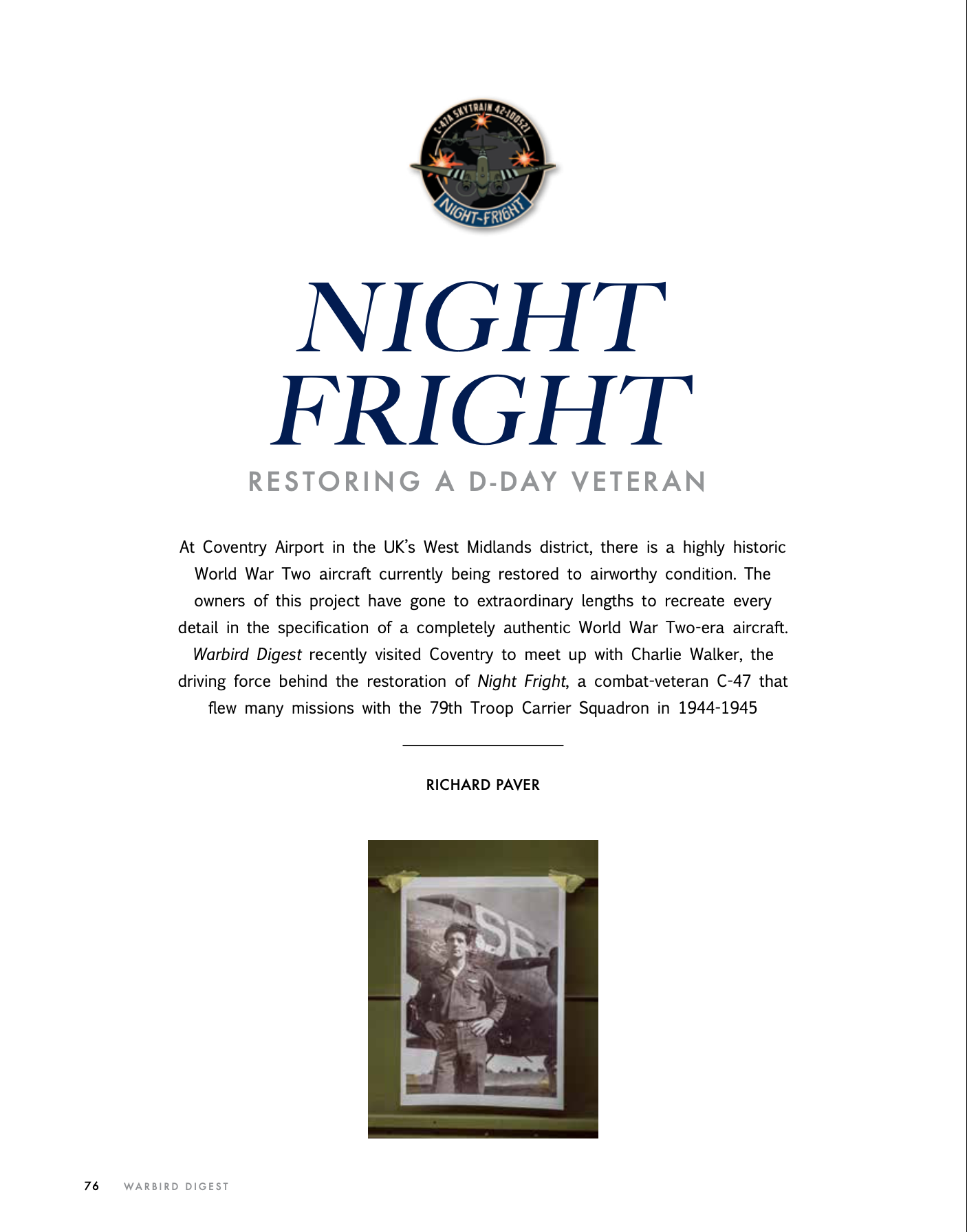 ‘Night-Fright’ D-Day Veteran C-47 – Restoration Update 58 Screen Shot 2021 08 24 at 12.49.24 AM