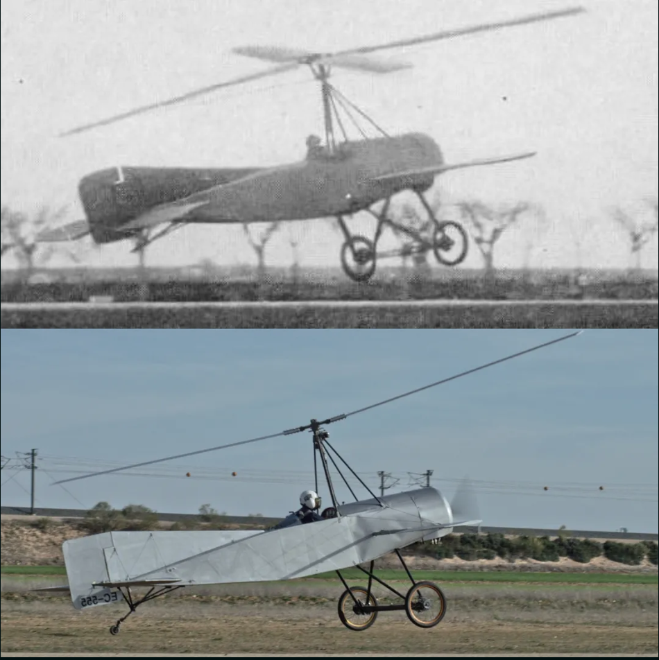 Cierva C.4 Autogyro Replica Flies Again in Spain 10 Screen Shot 2023 03 31 at 6.56.36 PM