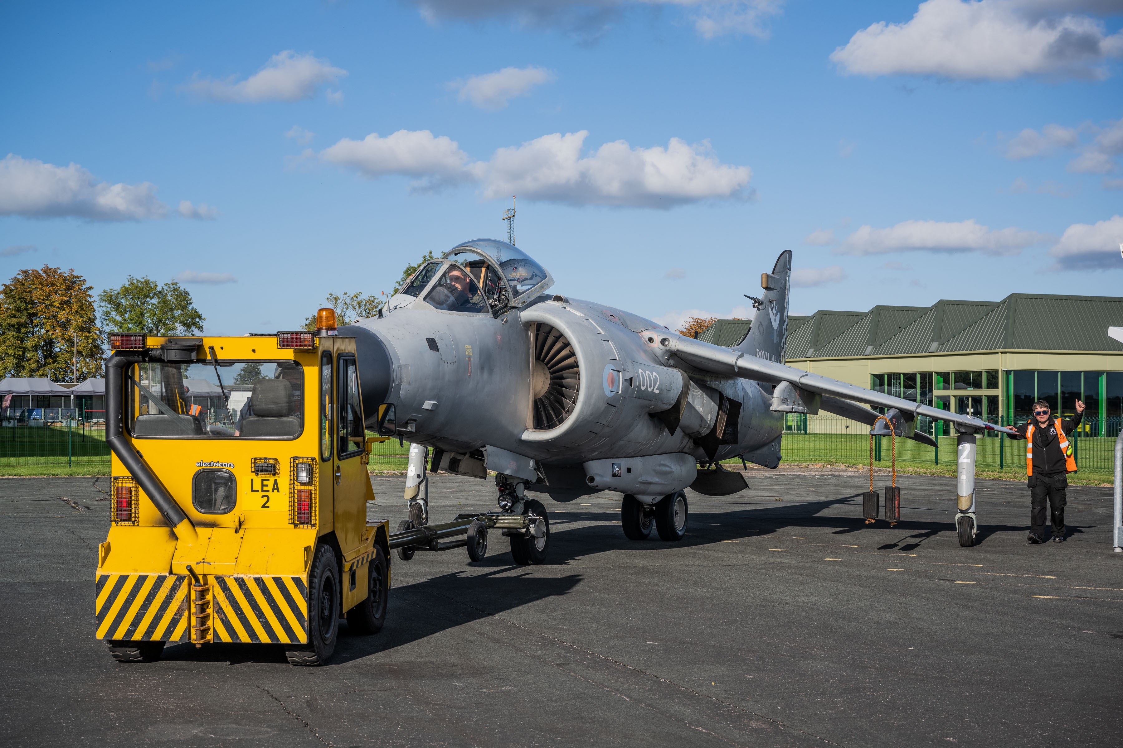 Sea Harrier FA.2 Taxiing Under Its Own Power in the UK 11 Sea Harrier ZH798 taxi runs 15th Oct 2021 1
