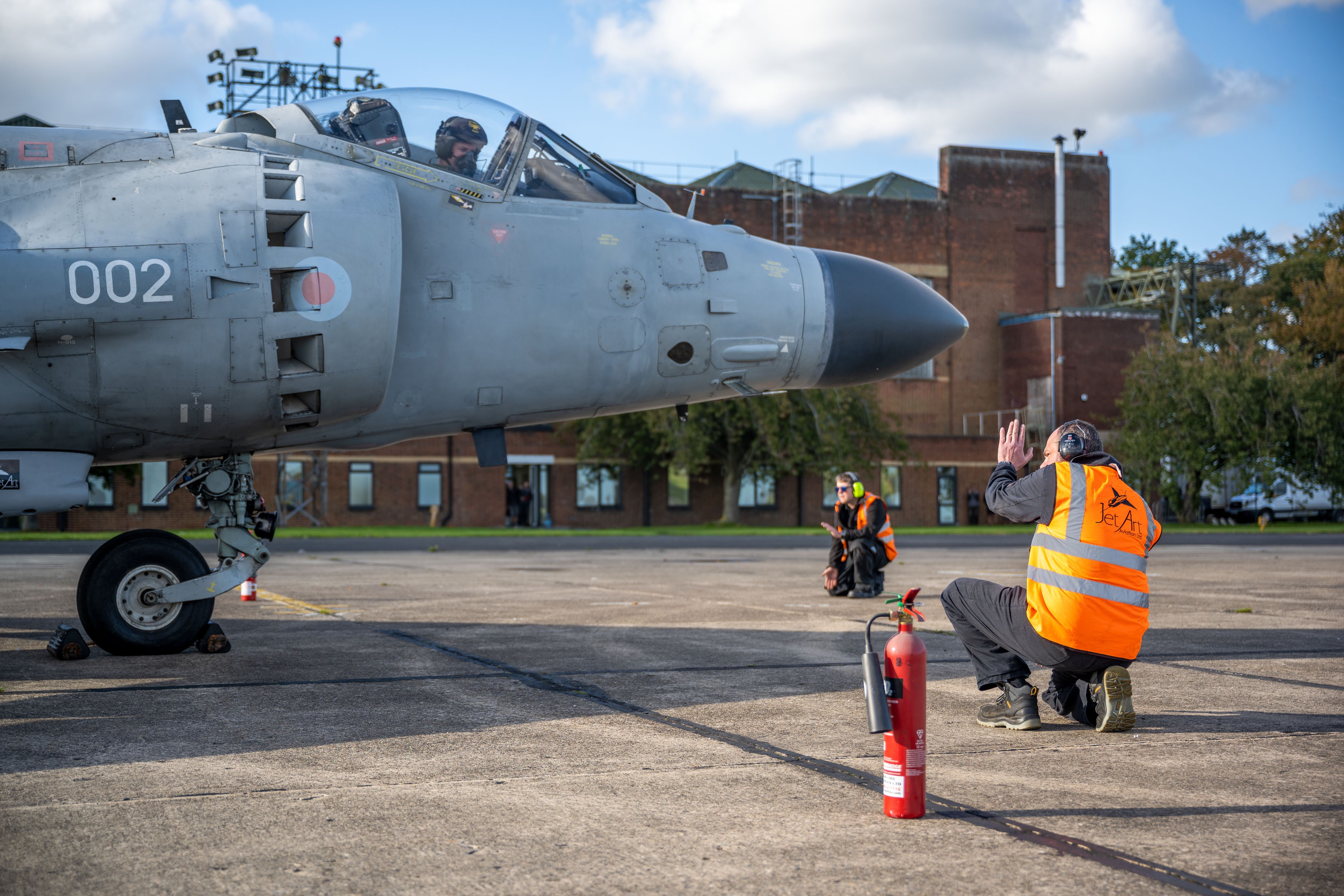 Sea Harrier FA.2 Taxiing Under Its Own Power in the UK 12 Sea Harrier ZH798 taxi runs 15th Oct 2021 2