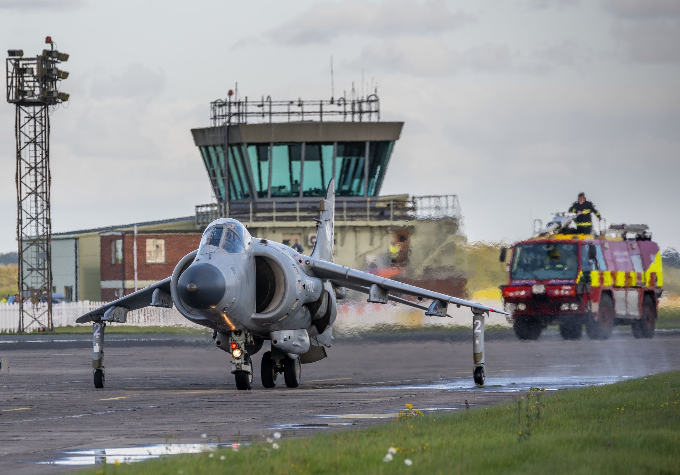Sea Harrier FA.2 Taxiing Under Its Own Power in the UK 13 Sea Harrier ZH798 taxi runs 15th Oct 2021 4