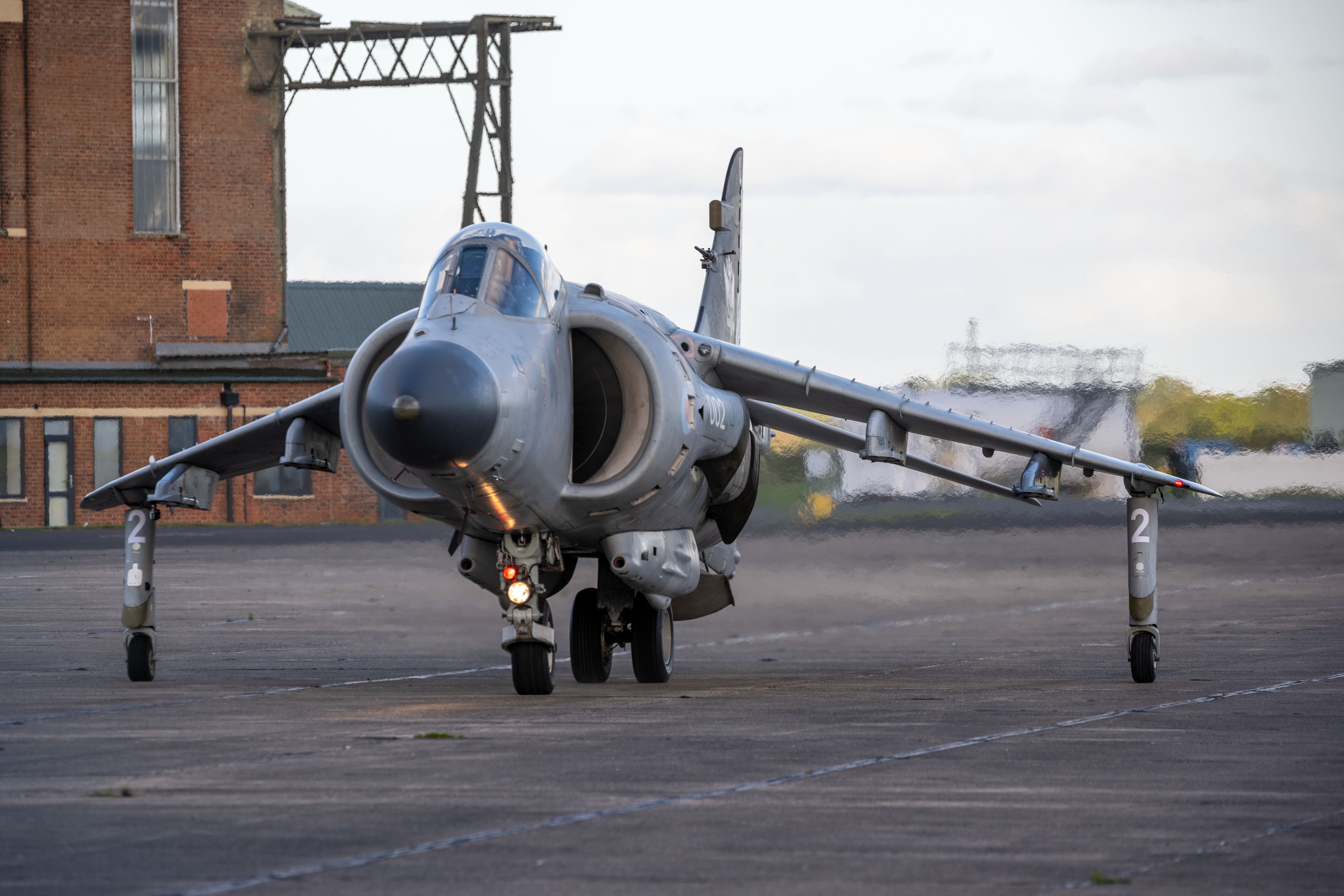Sea Harrier FA.2 Taxiing Under Its Own Power in the UK 10 Sea Harrier ZH798 taxi runs 15th Oct 2021 7