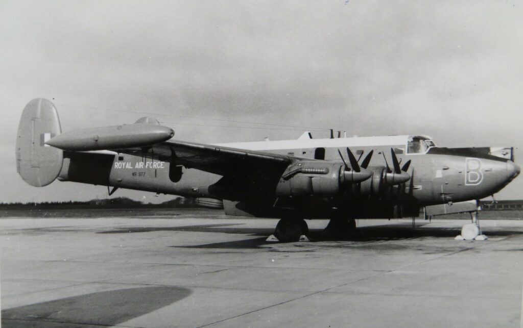 Avro Shackleton 'Nose Job' Completed At Newark Air Museum 13 Shackleton WR977 In Service 001 NAM Archive
