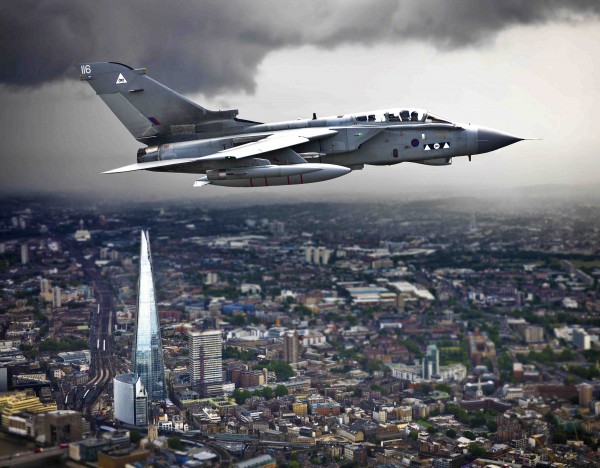 Winning Images Of The Royal Air Force Photographic Competition On Display At The RAF Museum 10 The winning photo called ‘Shard’, a Tornado GR4 from RAF Marham on patrol over London©UK MOD Crown Copyright 2013'