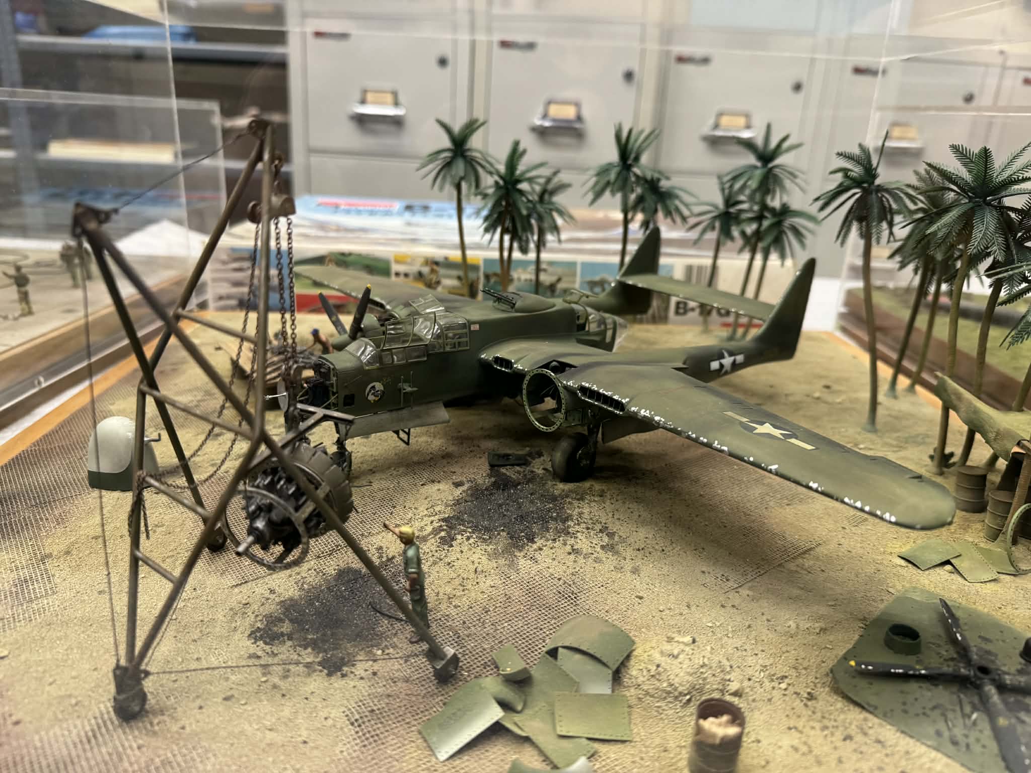 Sheperd Paine’s Iconic B-17G Diorama Finds Permanent Home at EAA Aviation Museum 11 Sheperd Paines Iconic B 17G Diorama Finds Permanent Home at EAA Aviation Museum P 61