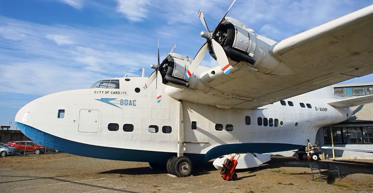 Short Solent at the Oakland Aviation Museum 10 Short Solent Mk III Flying Boat e1741913620623