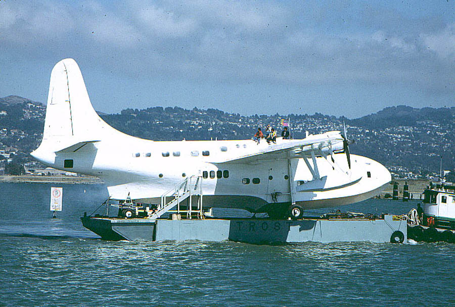 Short Solent at the Oakland Aviation Museum 27 Short Solent on barge 4559992986