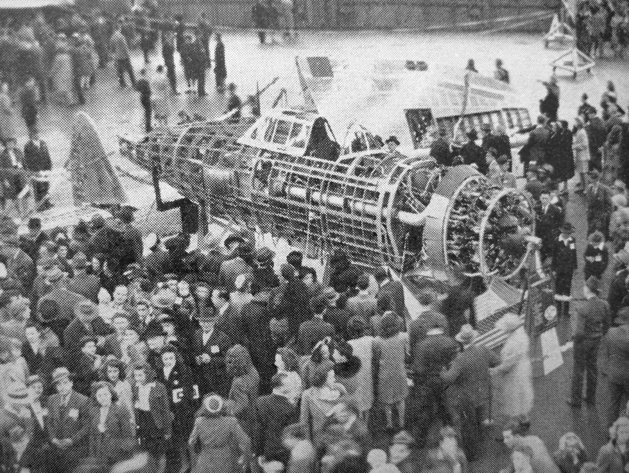Texas Flying Legends' Razorback P-47D - A History 11 A skinless P-47 fuselage on the Evansville factory floor at about the time 42-27609 would have been there. (Photo courtesy of Harold Morgan)