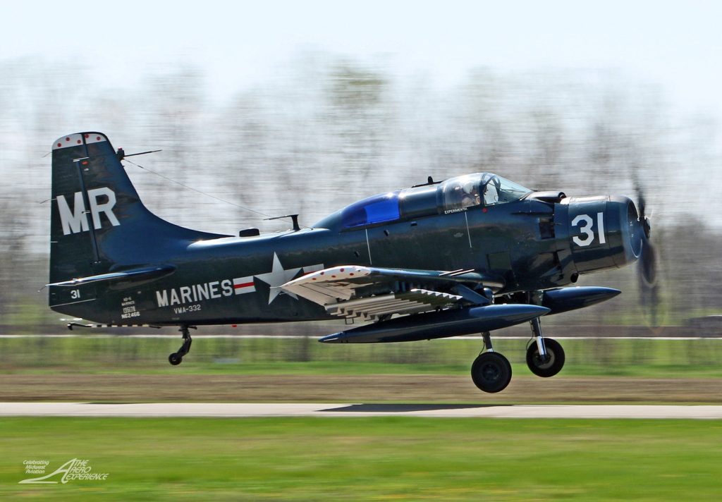 Vintage Flying Machines Acquires AD-5W Skyraider For Its Growing Collection 11 Skyraider N62466 135178 5