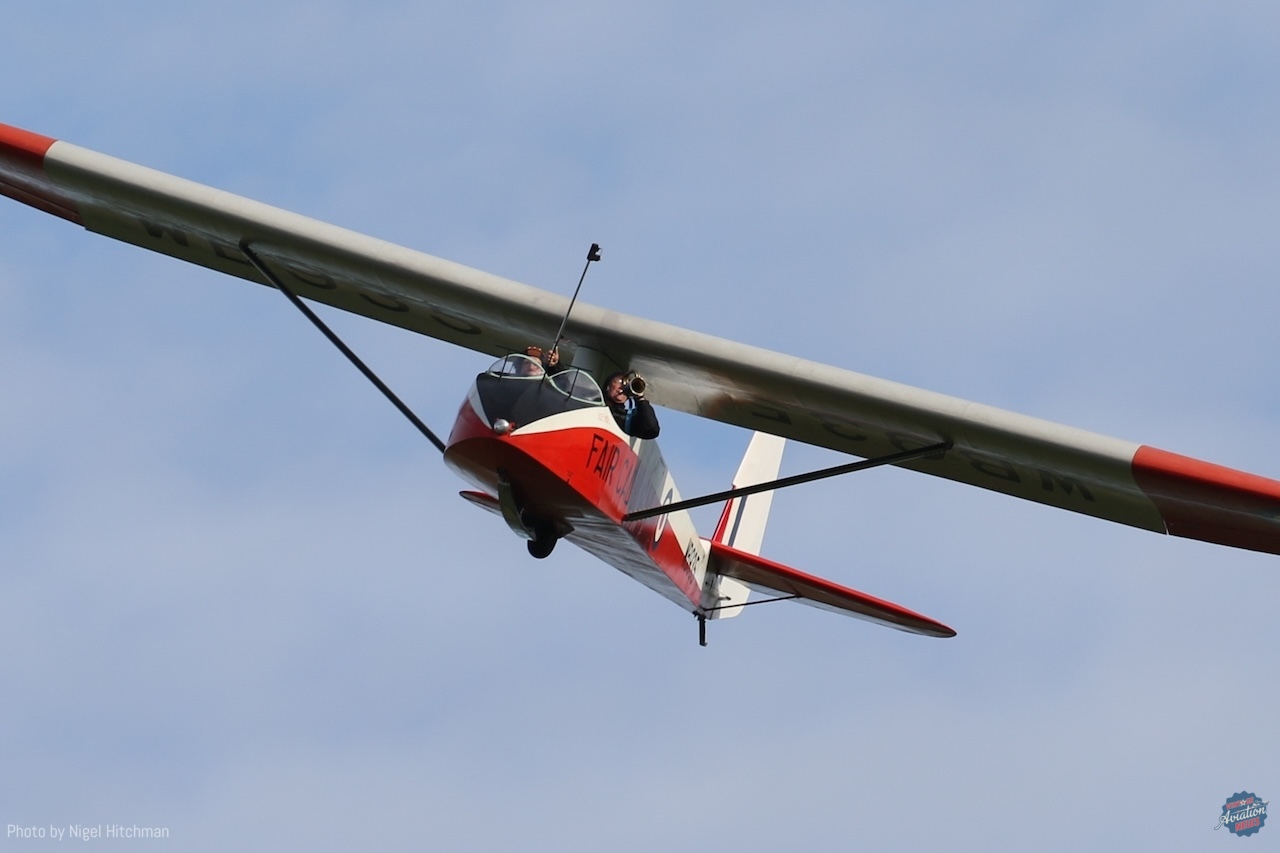 Hahnweide Old Timer Fly-In 2025 Part 2: A Spectacular Showcase of Vintage Aircraft 11 Slingsby T21 bugle blower 7D2 8474