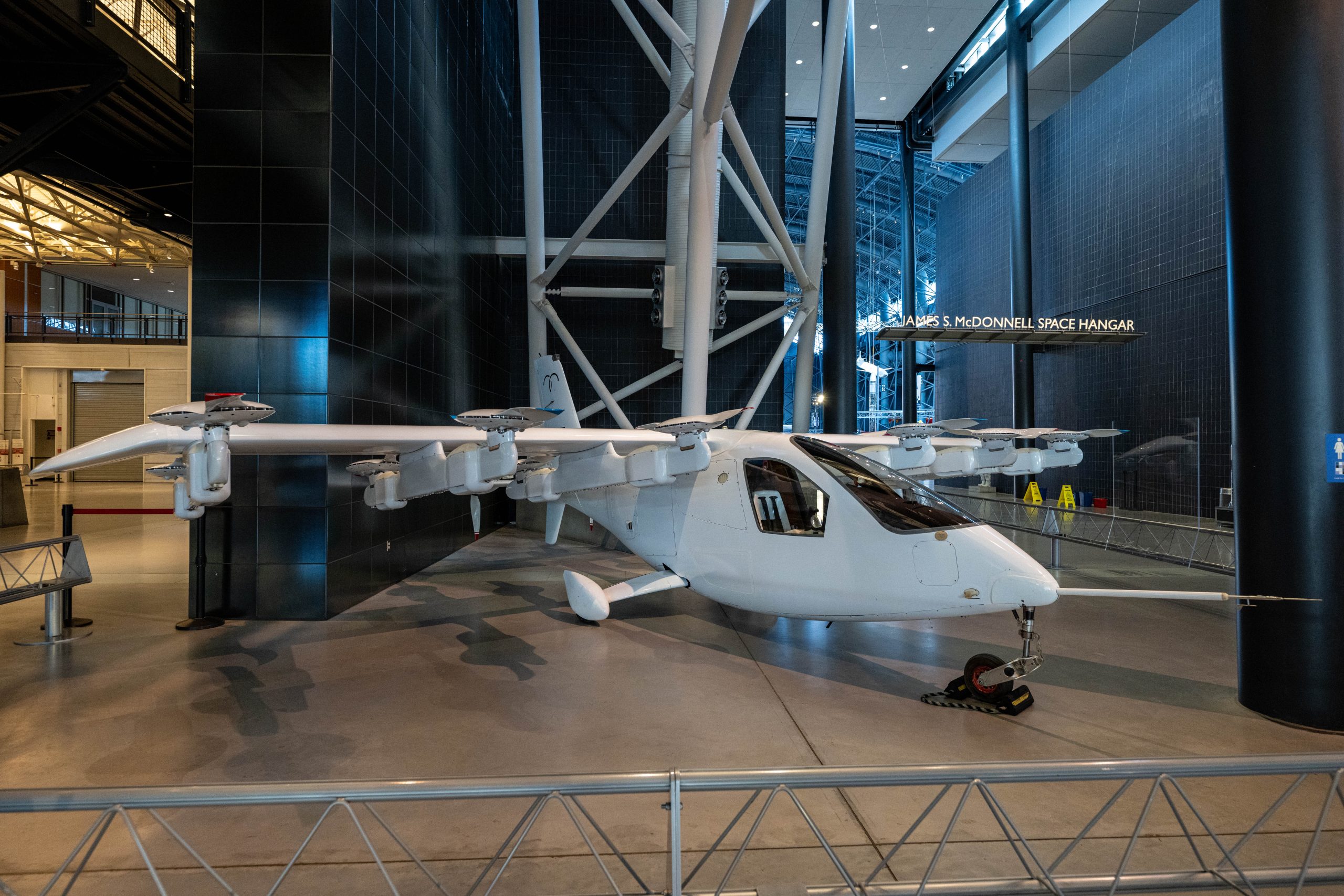 Wisk’s Historic Autonomous eVTOL Joins EAA Aviation Museum Collection 11 Smithsonians National Air and Space Museum Steven F. Udvar Hazy Center scaled