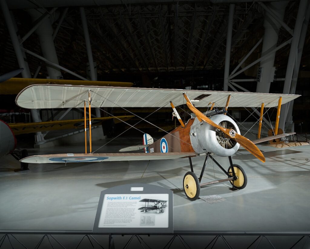 National Air and Space Museum Prepares For Opening of New WWI Gallery 16 Sopwith F.1 Camel on display at the Steven F. Udvar Hazy Center Photo by Eric Long