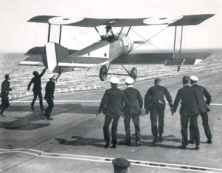 Rare Aircraft Lands at Tyntesfield 11 Sopwith Pup's also served in the Royal Naval Air Service, and played a major role in the development of the early stages of ship-borne aviation. Here a Pup can be seen deck landing on August 7th, 1917 (image via Kelvyne Baker collection)