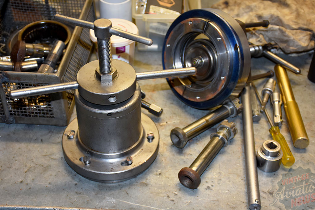 Bristol Beaufighter Hercules Engine Restoration Update - June 2022 18 Special Bristol manufactured tooling for pulling bearings and other components in engines