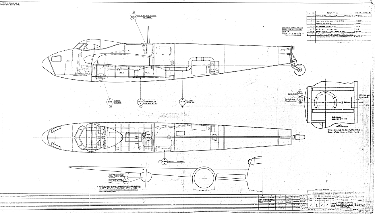 Massive Cache of deHavilland Mosquito Plans Discovered 13 Special Equipment Mosquito MK 1