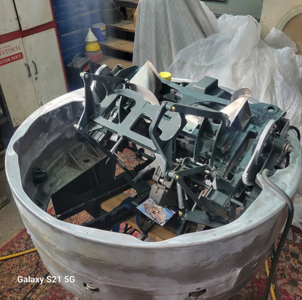 B-17E Desert Rat Restoration Update – Spring 2025 19 Sperry top turret