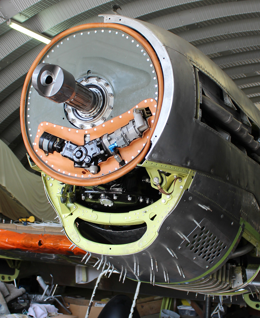 XP-82 Twin Mustang - July 2016 - Restoration Update 15 The propeller spinner dish pan. (photo via Tom Reilly)