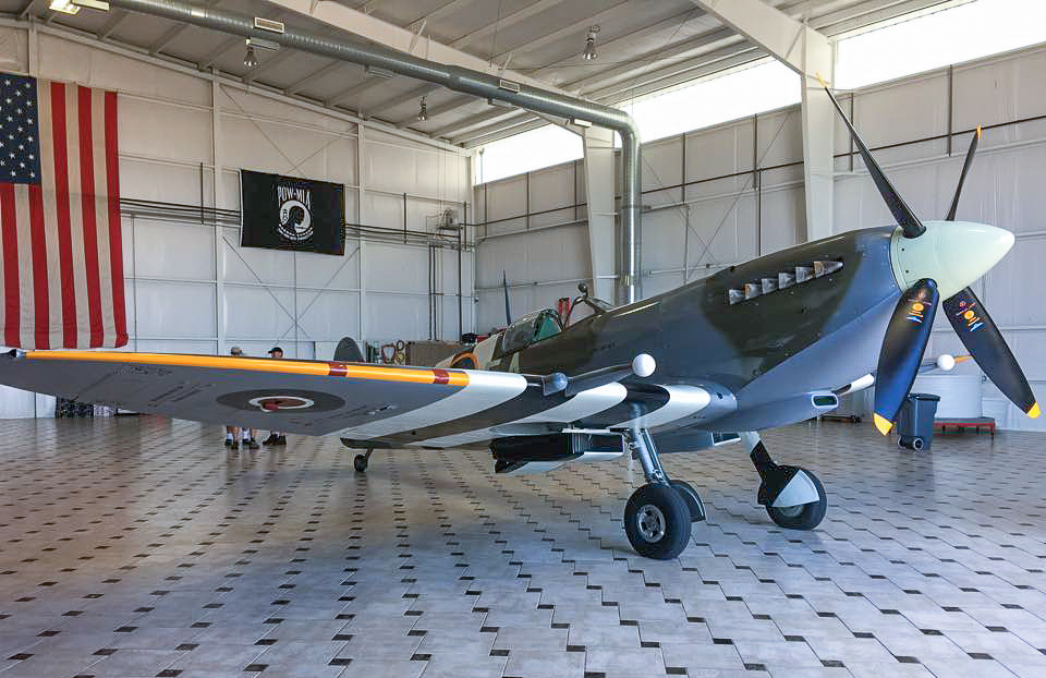 Texas Flying Legends Museum Acquires a Spitfire 10 Spitfire MK959 at her new home with the Texas Flying Legends Museum. (photo by Moreno Aguiari)